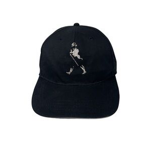Johnnie Walker Black Promo Hat Cap Black Embroidered Adjustable